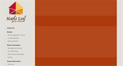 Desktop Screenshot of mapleleafmgt.com